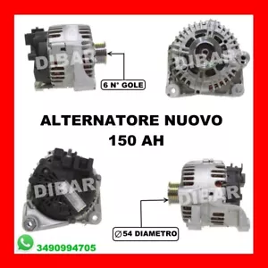 NEW 150 AH ALPINA D3-D3 SW-D3 COUPE 2.0 BI-TURBO ALTERNATOR '08 440106 18 - Picture 1 of 2