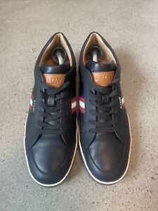 Bally Switzerland Black Low Top Sneakers Airone Size 11D