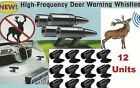 Deer Whistles Wildlife Warning Device Animal Sonic Alert Car Safety Accessory 12