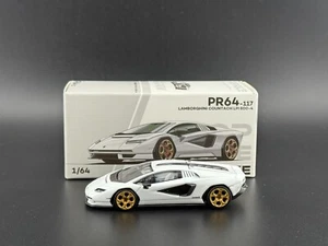 Pop Race Lamborghini Countach LPI 800-4 White 1/64 - Picture 1 of 11