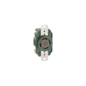 Leviton 2730 3-Pole 4-Wire 30 Amp Flush MTG Locking Receptacle Black 480V - Picture 1 of 1