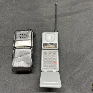 Motorola Cellular One Model 34014NARSA With Leather Case *NOT TESTED* - Picture 1 of 13