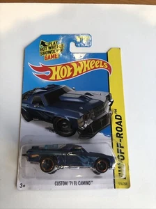Hot Wheels CUSTOM ‘71 EL CAMINO HW OFF-ROAD TREASURE HUNT - RARE Longcard 2013 - Picture 1 of 2