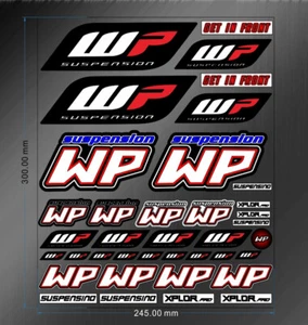 25x30CM For KTM Duke 250/390/790/1290 Shock Absorber WP Sticker Waterproof Decal - Picture 1 of 4