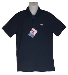 $58 Men's Helly Hansen Driftline Polo Shirt, Navy, Quick Dry, UPF 30+ - Picture 1 of 7