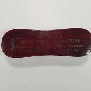 Myer Brothers Furniture Brush Manheim PA Wood Handle Maytag Upholstering - Picture 1 of 11