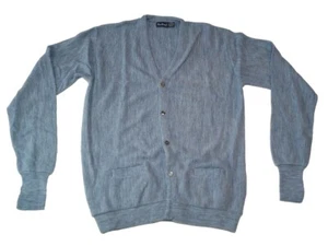 Vintage Par Four Blue Grandpa Cardigan Sweater U.S.A. Made Men's XLXT X-Tall - Picture 1 of 5