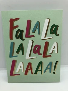 Nuevas en caja tarjetas de vacaciones de Navidad en caja con fuente de papel - Fa La Laaa - Imagen 1 de 4
