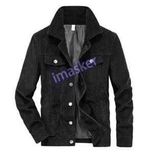 Chaqueta Retro Para Hombre Piloto Pana Carga Prendas Exterior Abrigo Informal Solapa Abotonada Nueva - Imagen 1 de 28
