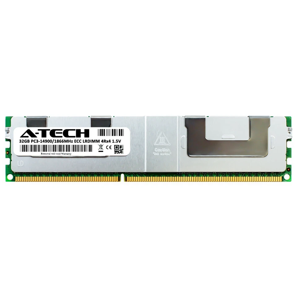 32GB PC3-14900L LRDIMM (Samsung M386B4G70DM0-CMA Equivalent) Server Memory RAM - Image 1 of 2