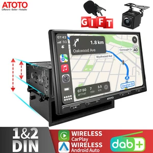 ATOTO F7XE 10.1" 1/2DIN Autoradio DAB+ GPS Wireless CarPlay &Android Auto+Camera - Bild 1 von 12