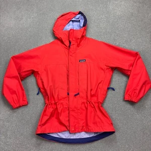 VINTAGE Patagonia Jacket Adult Extra Small Red Triolet Windbreaker Hood Coat Men - Picture 1 of 11