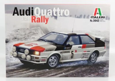 MODELLINO AUTO STATICO ITALERI AUDI QUATTRO MIKKOLA RALLY MONTECARLO 1981 1/24 - Immagine 1 di 3