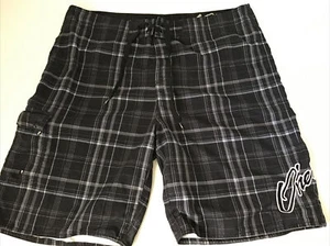 Pantalones cortos para hombre O'Neill negros a cuadros 36. Baúles de baño de surf - Imagen 1 de 5