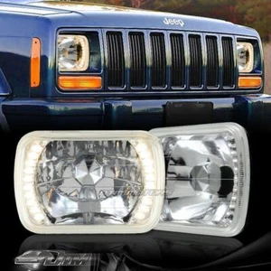 Faros transparentes de 7""x6"" H6014 H6052 H6054 haz sellado ámbar LED cromo carcasa - Imagen 1 de 6