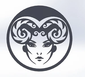12 dxf fileCNC DXF Zodiac1 Design Panel - Laser, Plasma Cut,Art Panel - No. 0030 - Imagen 1 de 24