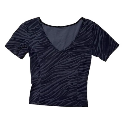 Lululemon Nulu Cropped Slim Yoga Short Sleeve Le Tigre Camo Deep Coal Multi - Image 1 of 2