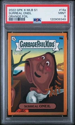 Surreal Oneil 2022 Topps GPK X MLB S1 Oneil Cruz Orange Foil /50 #14A PSA 9 - Image 1 of 3