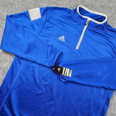 Adidas Climalite Men's Large Quarter Zip Pullover Jacket Golf Track Walking - Image 1 of 4