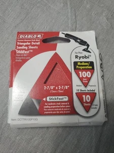 Diablo Triangular Detail Sanding Sheets 100 Grit 10 Pack - Picture 1 of 2
