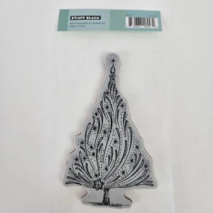 Penny Black Starry Tree Slapstick Cling Gummistempel Urlaub Weihnachten Winter - Bild 1 von 6