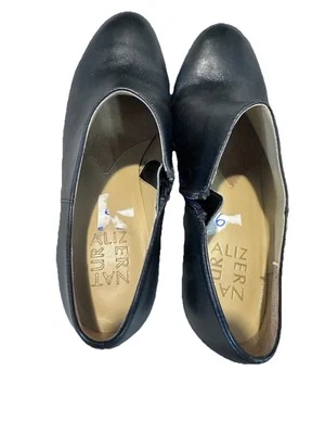 Naturalizer Mujeres Lucca Cuero Negro Cremallera Tacón Botín al Tobillo EE. UU. 6 Foto 1 de 4