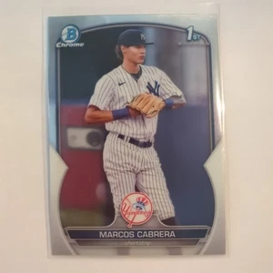 2023 Bowman Chrome 1st Bowman BCP-46 Marcos Cabrera New York Yankees - Picture 1 of 5