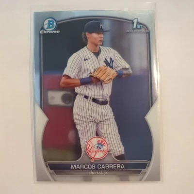 2023 Bowman Chrome 1st Bowman BCP-46 Marcos Cabrera New York Yankees - Image 1 of 4