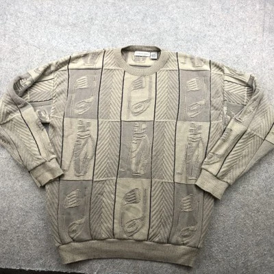 Suéter de colección de eslabones de ciprés para hombre XL bolsa de palos de golf cuello redondo suéter EE. UU. AÑOS 90 Foto 1 de 4