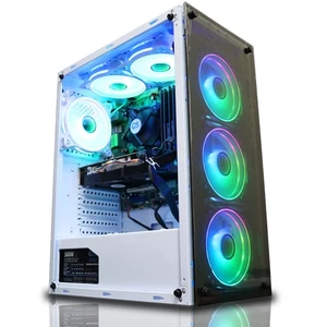 Gaming PC AMD Ryzen 7 5700X 32GB DDR4 1TB SSD 6GB NVIDIA RTX 3050 Windows 11 RGB - Picture 1 of 9