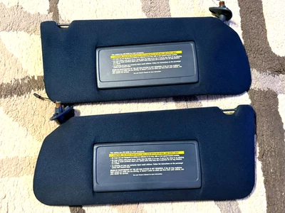 🔥 93-96 Cadillac Fleetwood Brougham Juego de parasol conductor pasajero azul oscuro. Foto 1 de 4