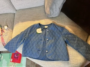 Women's Quilted Denim Jacket - kate spade new york x Target Blue size L NWT - Picture 1 of 6