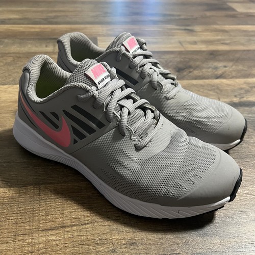 Nike Star Runner 907257 002 Atmosphere Sneaker Grigio Rosa a Righe Taglia 7Y Donna 8 5