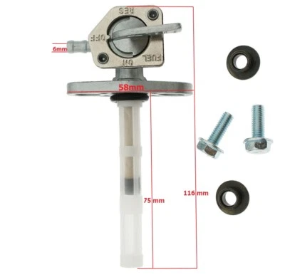 Conjunto de válvula Petcock de combustível para Honda CRF50F CRF70F CRF80F CRF100F CRF50 CRF230F - Imagem 1 de 4