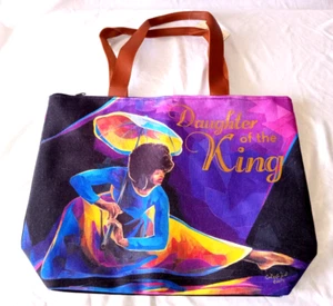 "African American Expressions Handtasche Handtasche Canvas ""Tochter eines Königs" - Bild 1 von 11