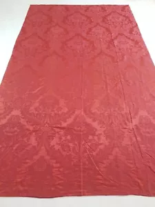Vintage Silk Damask Fabric Coverlet 297x179cm - Picture 1 of 15