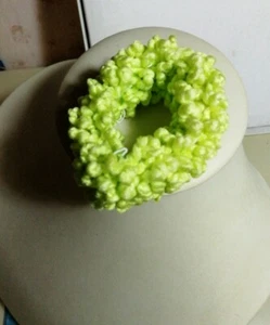Coppia Elastico doppio x Capelli ferma capelli fermacoda tessuto verde E041 2pz - Foto 1 di 2