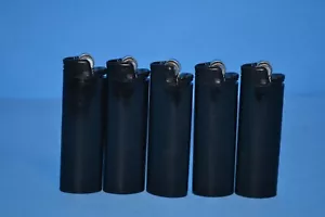 Lot Of 5 Bic Classic Full-Size Lighters, Black - Picture 1 of 2