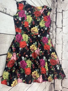 Baker By Ted Baker Girls Size 14 Sleeveless Lined Floral Dress LKNW - Picture 1 of 6