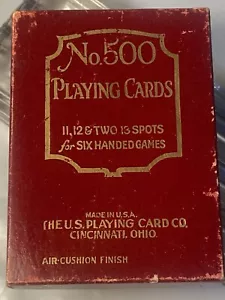 Vintage Nr. 500 Spielkarten für 6 Handspiele 11,12 und 2 Plätze 13 Geschenkspiele - Bild 1 von 6