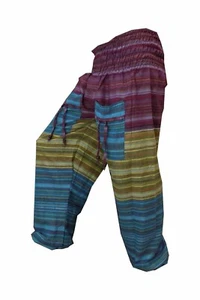 Pantalones Harén Pantalón Algodón Cintura Elástica Yoga Pantalones Sueltos con Bolsillo - Imagen 1 de 2