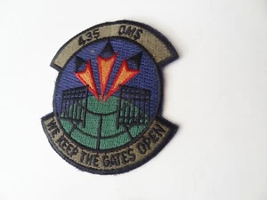 USAF 435th OMS Organizational Maintenance SquadronPatch- We Keep The Gates Open. - Picture 1 of 2