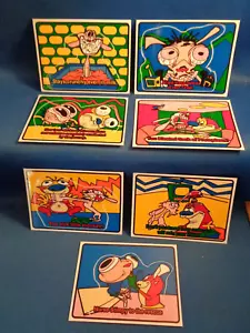 REN & STIMPY - VINYL VENDING STICKER CARDS (7) ITEMS ! LQQK ! - Picture 1 of 5