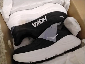 Hoka Bondi 9 Men’s Shoes Black White Size 8.5 x wide 4e 1162015 BWHT - Picture 1 of 15