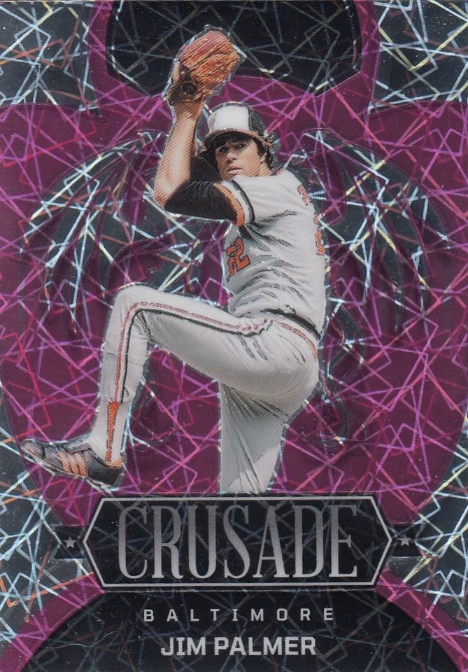 JIM PALMER 17/17 CHRONICLES CRUSADE PINK VELOCITY REFRACTOR ORIOLES #24 2023 23 - Image 1 of 1