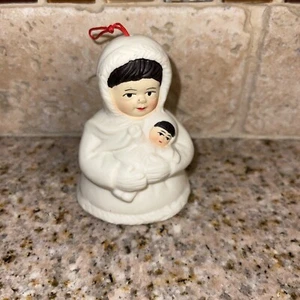 Arctic Kids of Alaska Figurine Christmas Ornament Decoration Girl Baby 3" #J12 - Picture 1 of 7