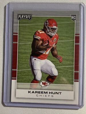 2017 Playoff Football Card #216 Kareem Hunt RC - Image 1 of 2