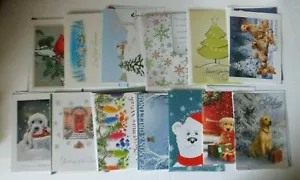 Christmas Cards,25 Greeting cards with Envelopes Holiday Christmas themed - Foto 1 di 11