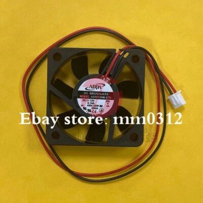New ADDA AD5012HB-D70 5015 DC12V 0.14A 2-Pin dual-ball DC Cooling fan - Image 1 of 2