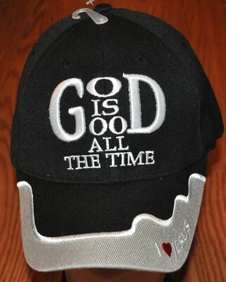 God Is Good All The Time Sombrero Gorra I Love Heart Jesus Rosa Camuflaje Cristiano Foto 1 de 4